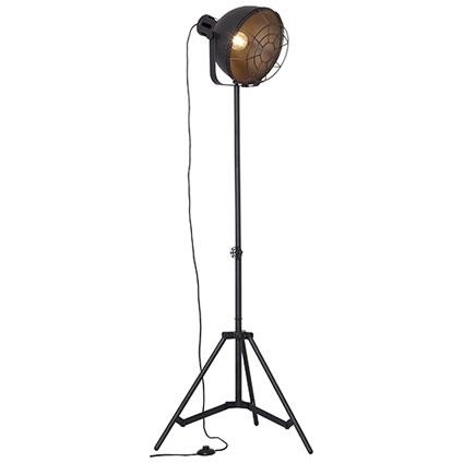 Brilliant Lighting Staande lamp Jesper E 27 zwart 1665 mm