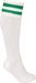 PROACT® Sportsokken Met Contraststrepen PA015 - White / Sporty Kelly Green - 31/34 EU