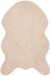 vidaXL Antislip vloerkleed van imitatie konijnenbont OLITE Taupe