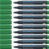 Schneider Schrijfwaren Schneider Maxx 133 permanente marker - beitelpunt - groen - 10 stuks