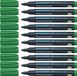 Schneider Schrijfwaren Schneider Maxx 133 permanente marker - beitelpunt - groen - 10 stuks