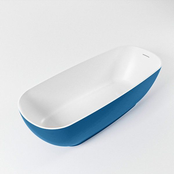 Mondiaz ROCK Vrijstaand Bad - 170x70cm - Jeans Binnenbad