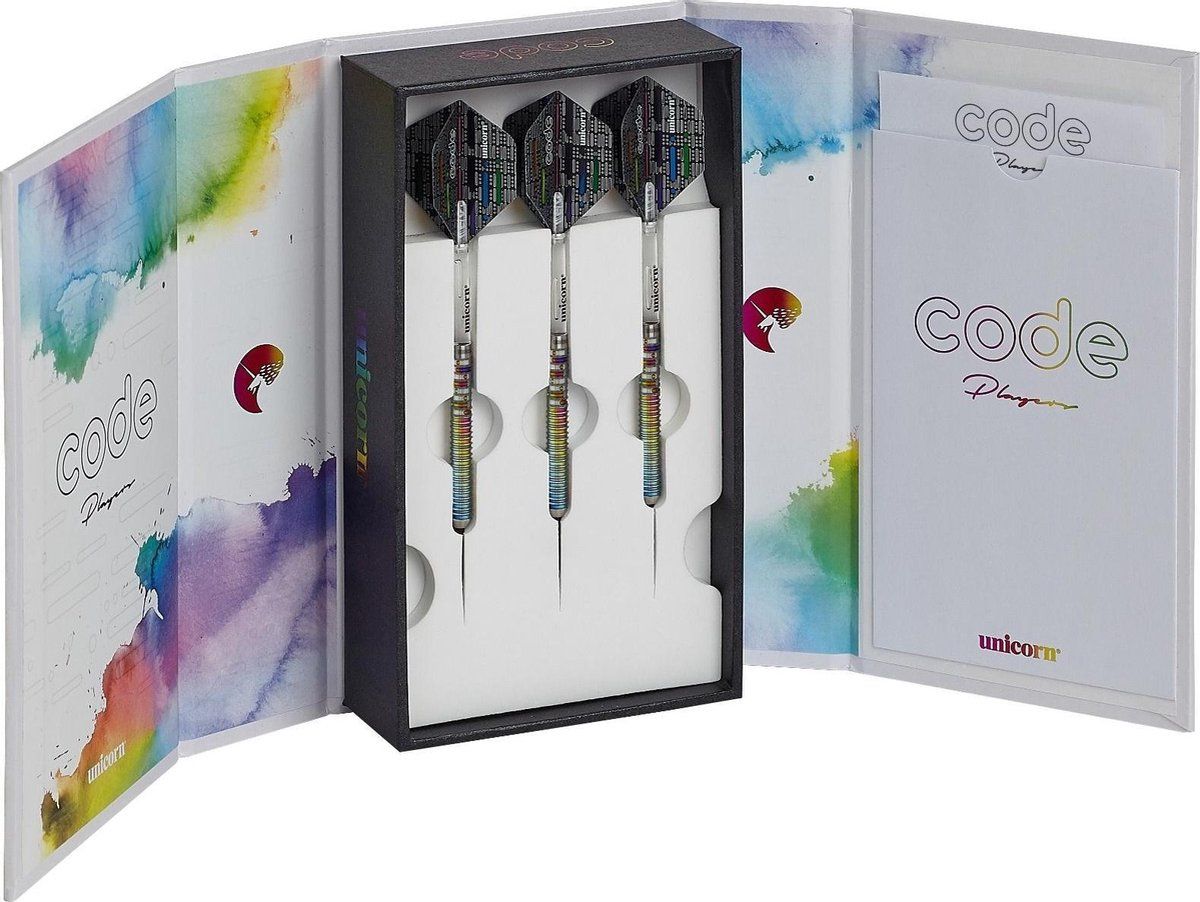 Unicorn Code Dimitri van den Bergh 90% Soft Tip Dartpijlen - 22 Gram