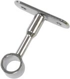 Amig - Centrale steun voor kledingbuizen - Ophangbeugel voor kleedkamer - Geschikt voor het ophangen en organiseren van kleding - Zamak - Ø16 x 62 mm - Wit