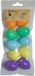 Merkloos Paaseieren DIY - 10x stuks - 5 cm - multicolor - decoratie - Pasen - Knutselen