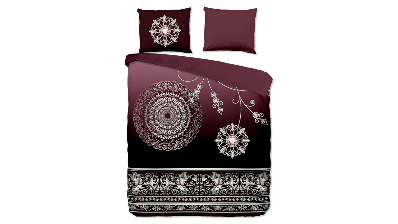 PURE Dekbedovertrek Asiya - Rood - 200x220 cm - 8717285189222