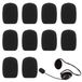Merkloos Microfoonhoes headset - Spons - 10 stuks - Zwart