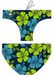 Turbo Surf Flower Slip de bain Bleu 4XL Homme