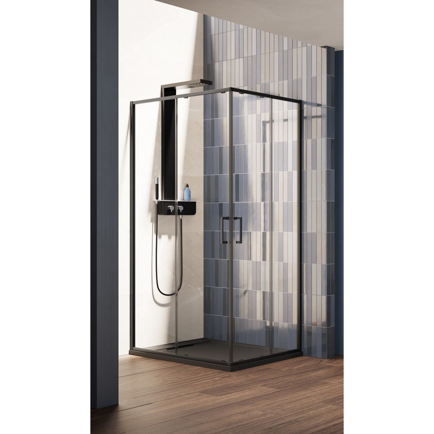 Lacus Nisdeur lacus vulcano evo 70x200 cm schuifdeur zwart