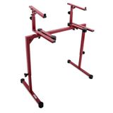 Pyle Dual Piano Keyboard Stand met 2e Tier