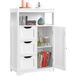 Yaheetech Armoire de salle de bain blanc