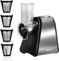 alpina Elektrische Groentesnijder - 200W - RVS - 4 Messen - Zilver