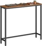 Songmics Consoletafel met blad uit één stuk - Vintage bruin/inktzwart