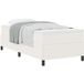 Lit Simple Lit Adulte Lit À Ressorts Crème 80 X 200 Cm Tissu En Velours Côtelé