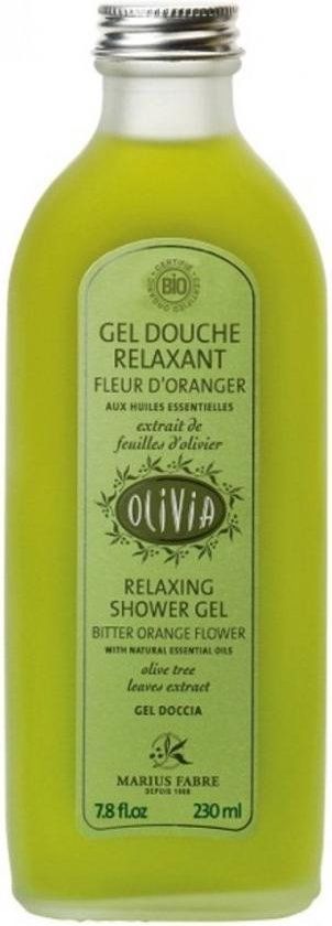 Marius Fabre Olivia Douchegel - 230ml - Organic Relaxing Shower Gel - BIO - Oranjebloesem - Olijfolie - Citrusgeur