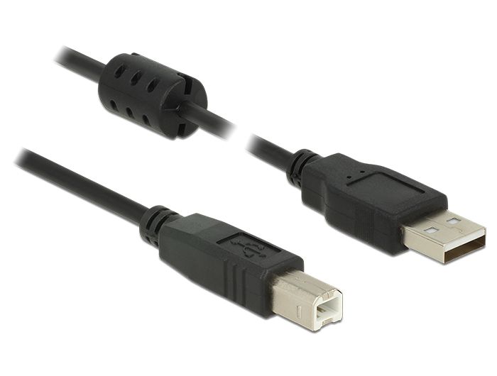 DeLOCK USB 2.0-A/USB 2.0-B Kabel - 0.5m - Zwart