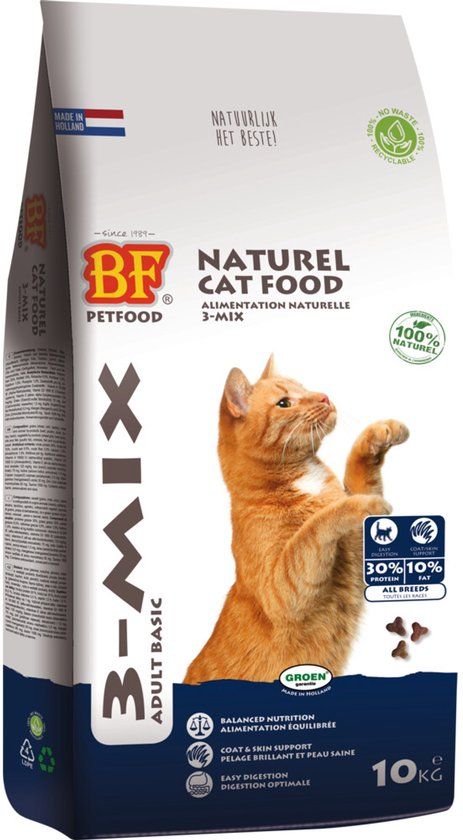 BIOFOOD Kat 3-Mix - Kattenvoer - 10 kg