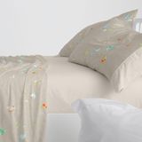 Burrito Blanco Beddengoed van katoen, bed van 90 cm (+ beschikbare maten), design 629, linnen kleur (90 x 190/200 cm)