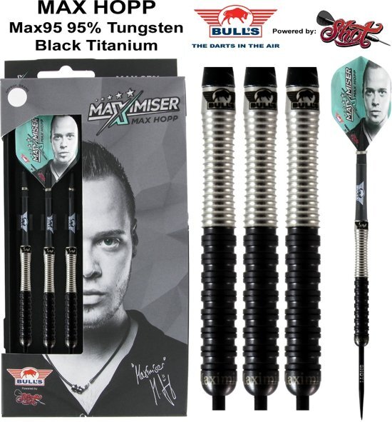 Bulls Max Hopp 95% Max95 22 gram Steeltip Dartpijlen