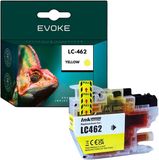 Evoke Brother LC462 XL Gele Inktcartridge - 1500 Pagina's