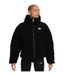 NIKE Dames City Sherpa jas, zwart/wit, M