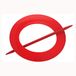 OVALE KOPPELINGEN | 1 ovale PVC tieback | Glanzend rood