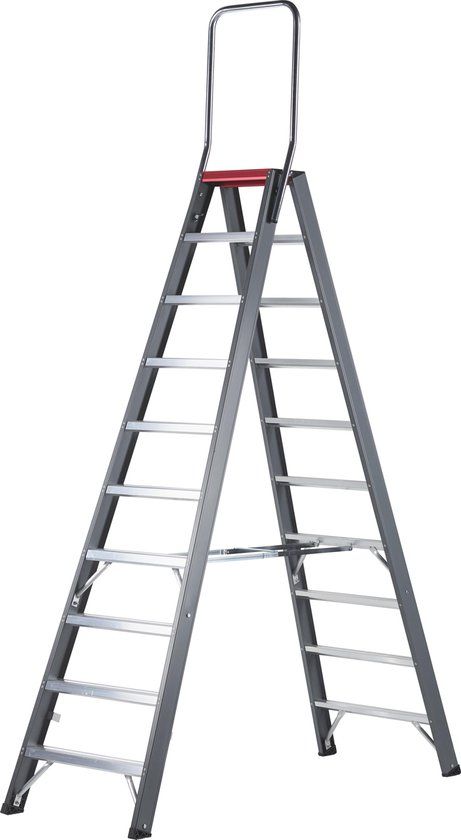 Altrex Falco Industrietrap - Dubbel oploopbaar - 10 treden - Werkhoogte 4.35m