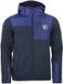 Peak Mountain Afneembare hoodie fleece Carillon Heren XXXL Marine Polyester/Polyamide