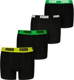PUMA Boxershorts voor Kinderen - Biologisch Katoen Zachte Stretch, 4-pack