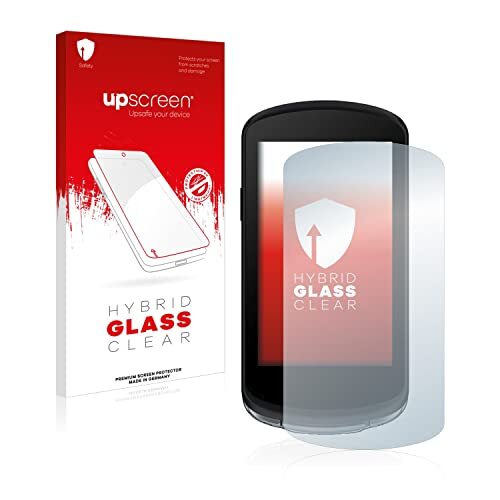 upscreen Hybride Beschermfolie Screenprotector compatibel met Garmin Edge 1040 - Beschermglas 9H hardheid, antikras, anti-vingerafdruk