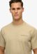 Superdry Tech T-shirt Heren L Stonewash Taupe Brown Katoen