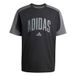 adidas Hombre COLLEGIATE T-SHIRT, black/grey six, S