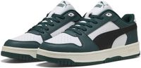 PUMA Rebound Slam Lo Unisex Lage Sneakers Dark Green-PUMA Black-PUMA White