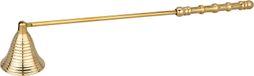 Laiton – 25 cm, Tête mobile pour éteindre les bougies en toute sécurité sans fumée ni éclaboussures de cire – Fait main, décoratif et fonctionnel