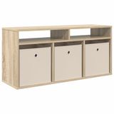 vidaXL Laagkast met lade Sonoma Eik 102 x 32 x 48,5 cm