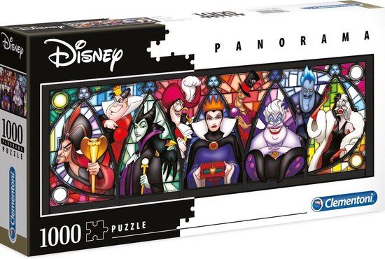 Clementoni Puzzel 1000 Stukjes Panorama Disney Multiprop Villages