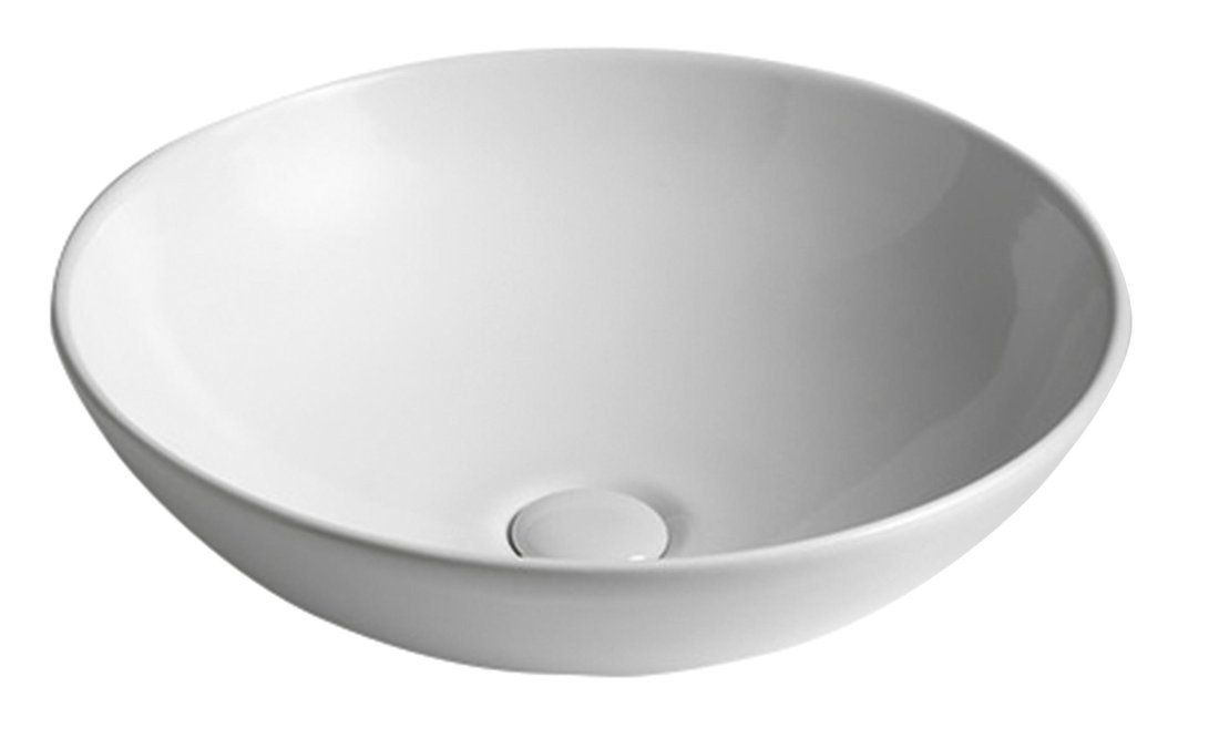 Sapho DIMP - Opzet wastafel - Ø 46 cm - Wit