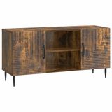 vidaXL TV-kast Gerookt eiken 102 x 34,5 x 50 cm Bewerkt hout