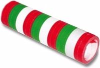 Merkloos / Sans marque Fest-Dekor Gmbh Serpentine rollen groen/rood/wit - papier - 400 cm - Italiaanse kleuren