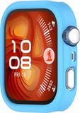 Wigento Huawei Siliconen beschermhoes voor de Huawei Watch Fit 4, halfomsluitend, blauw