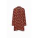 Desigual Gebloemde Blousejurk - Rood