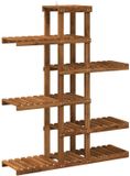 vidaXL Plantenstandaard Naturel 93 x 25 x 114,5 cm Massief Acacia Hout