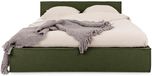 IDIMEX Gestoffeerd bed PESARO 140x200 cm met lattenbodem – Groen