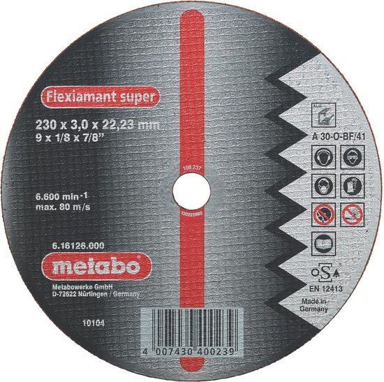Metabo Doorslijpschijf Flexiamant 125x25mm aluminium A30O