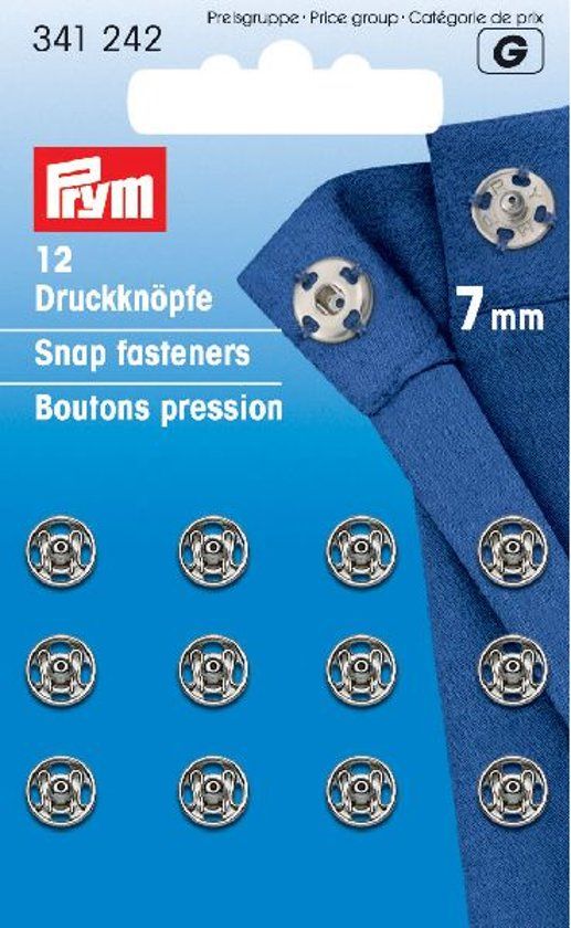 Prym Drukkers Zilver 7mm