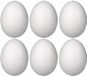 Merkloos Piepschuim hobby vorm - 6x - ei - 12 cm - DIY knutsel figuren om te versieren - paasei