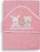 Interbaby Handdoek Beer 100 X 100 Cm Katoen Roze