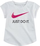 Nike T-shirt met Korte Mouwen voor kinderen Swoosh JDI Wit