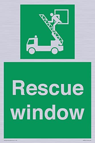 Viking Signs Rescue venster bord - 200x300mm - A4P