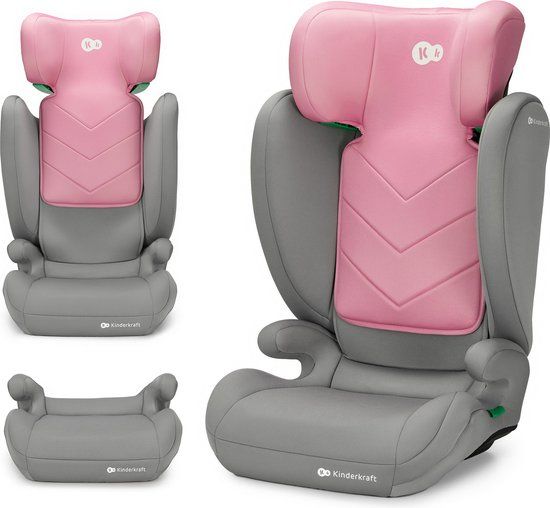 Kinderkraft I-SPARK 2-in-1 Autostoel - 100-150 cm - R129 i-Size - Roze
